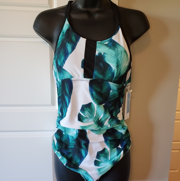 Cupshe Other - One Piece Tropical Print Swimsuit